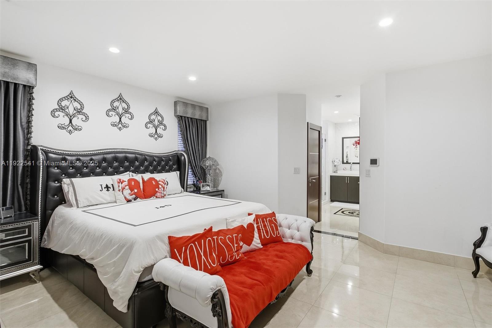 14252 Southwest 30th Street Miami, FL 33175 - Photo 21 of 60 a bedroom with a bed and a couch