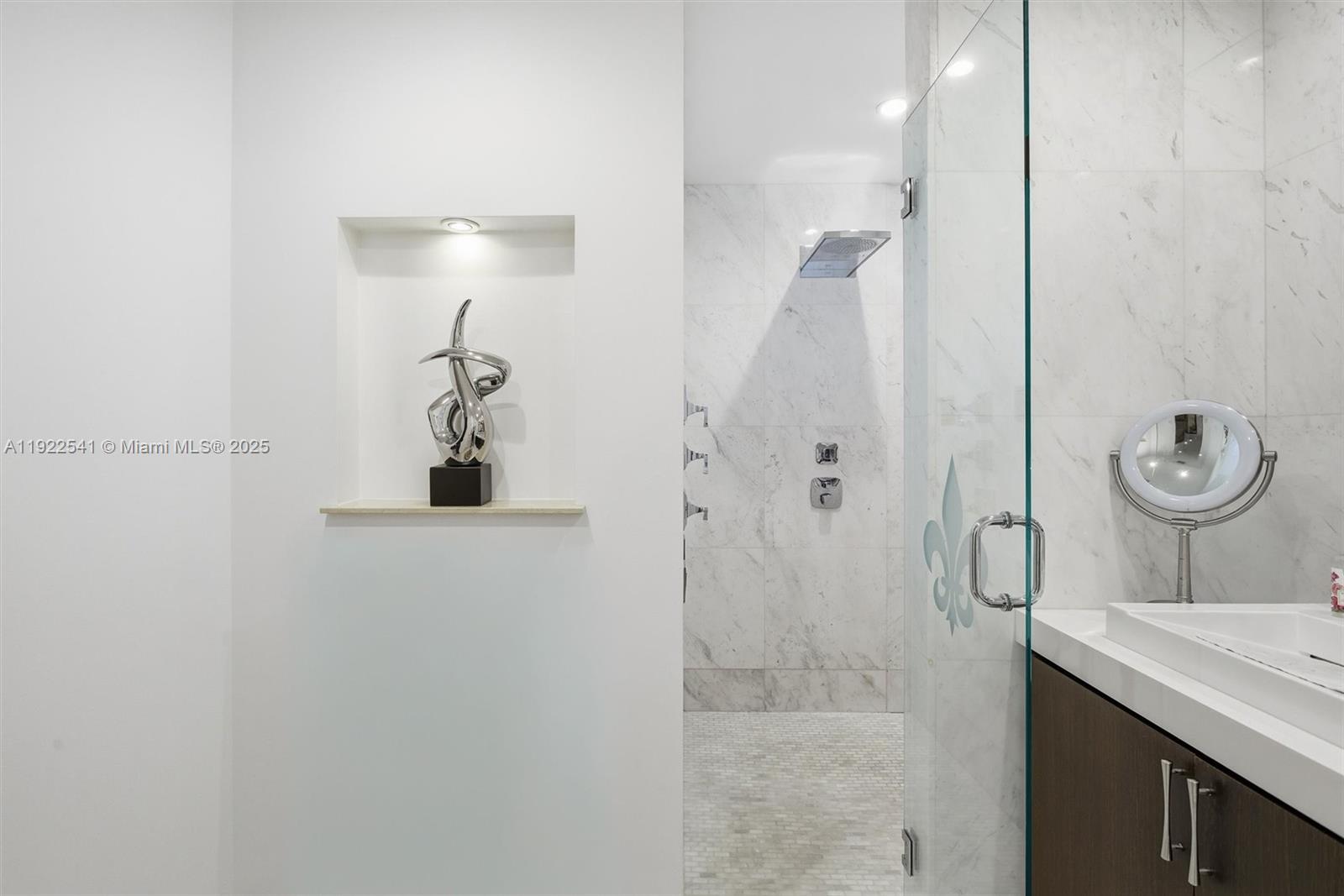 14252 Southwest 30th Street Miami, FL 33175 - Photo 25 of 60 a bathroom with a shower and mirror