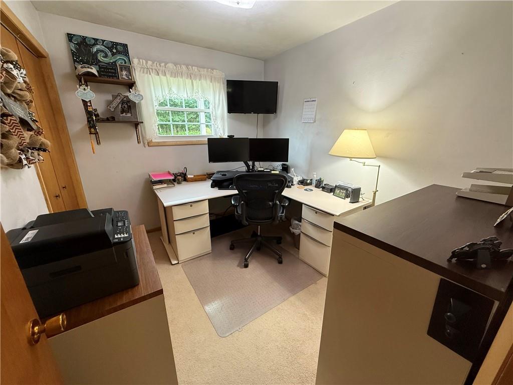 558 Clay Furnace Road Sharpsville, PA 16150 - Photo 41 of 49 a living room with furniture and a flat screen tv