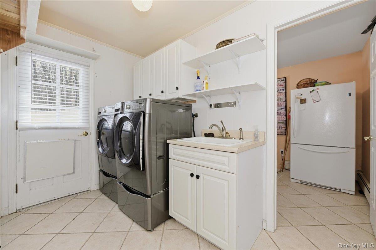 15 Lake Gilead Road Carmel, NY 10512 - Photo 12 of 27 a utility room with cabinets washer and dryer