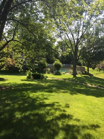 a view of a volley ball court