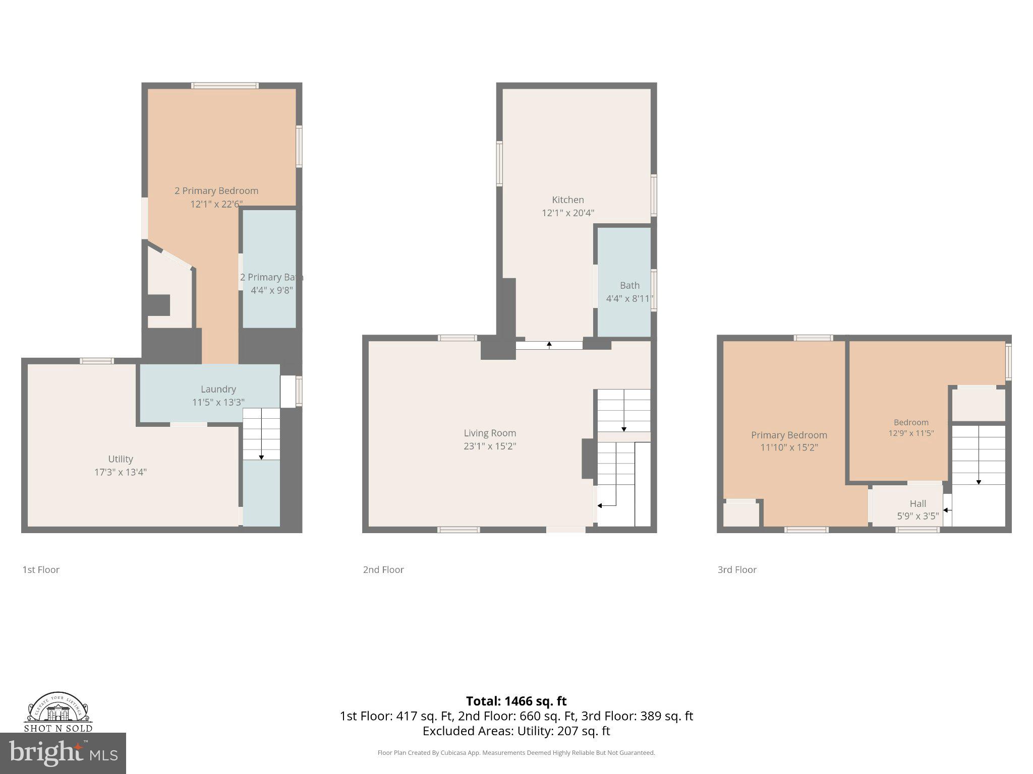 871 Chapman Road Stanardsville, VA 22973 - Photo 32 of 32 3-LEVEL FLOOR PLAN