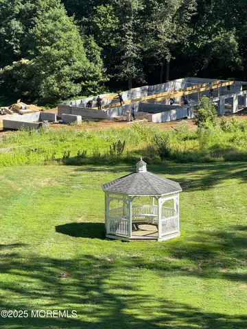 a view of a water with an ocean beach
