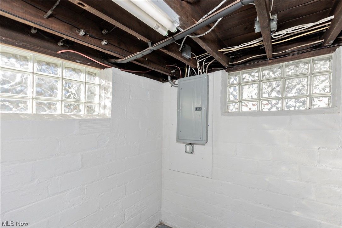 3354 Altamont Road Cleveland, OH 44118 - Photo 36 of 42 Updated electric panel and glass block windows in the lower level.