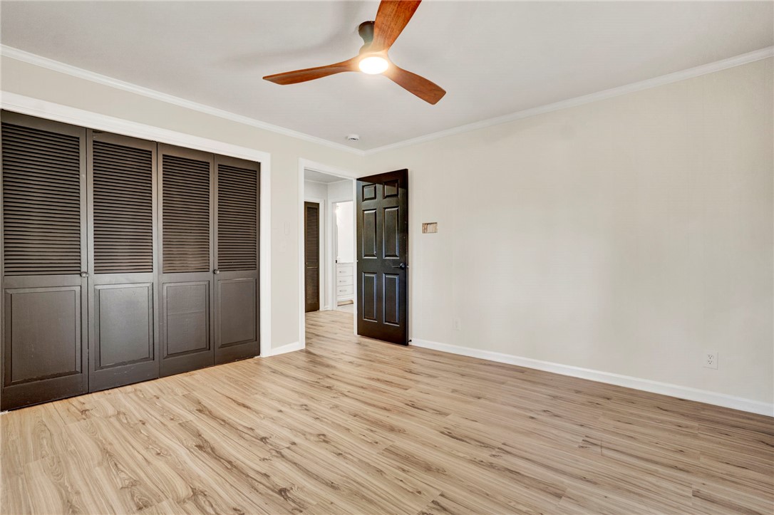237 Earle Road Central, SC 29630 - Photo 17 of 24 Louvered bi-fold doors open to generous storage within this naturally illuminated room featuring a stylish ceiling fan.