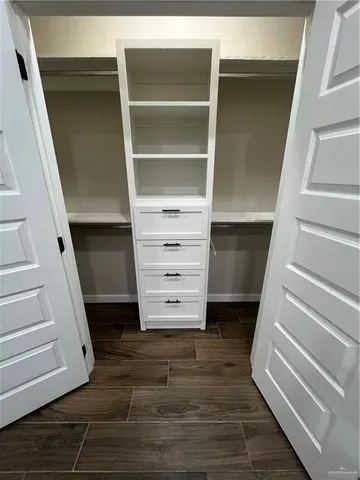 a view of walk in closet