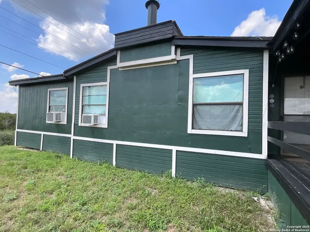 a backyard of a house