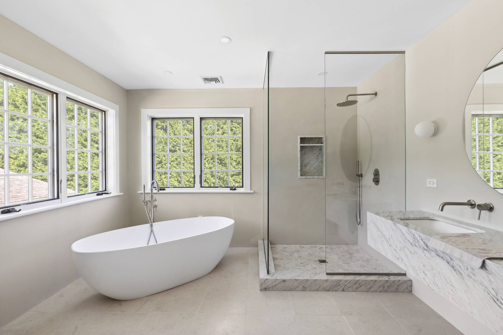 17 Jordan Drive Water Mill, NY 11976 - Photo 16 of 25 a bathroom with a tub a sink and a shower