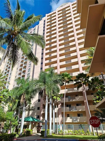 a front view of a building