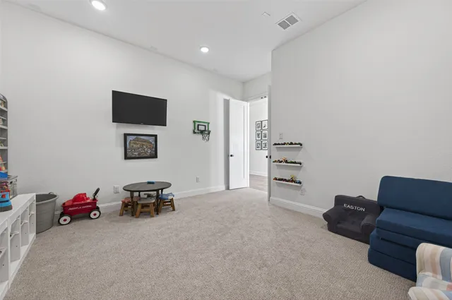 a room with furniture