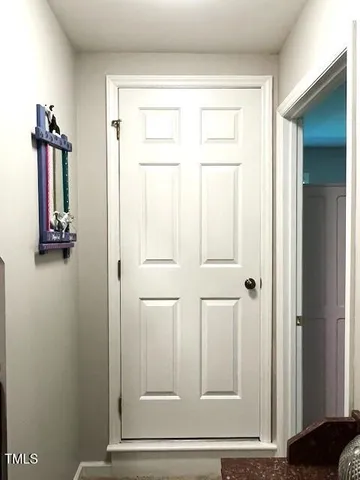 a view of front door