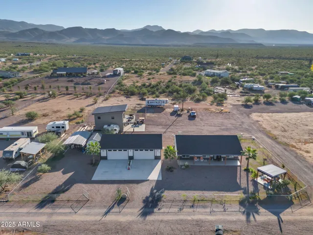 an aerial view of a city