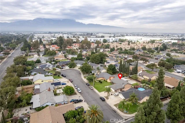 an aerial view of a city