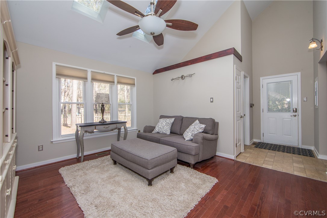 5803 Mill Spring Lane Midlothian, VA 23112 - Photo 8 of 21 Family Room with access to deck and backyard.