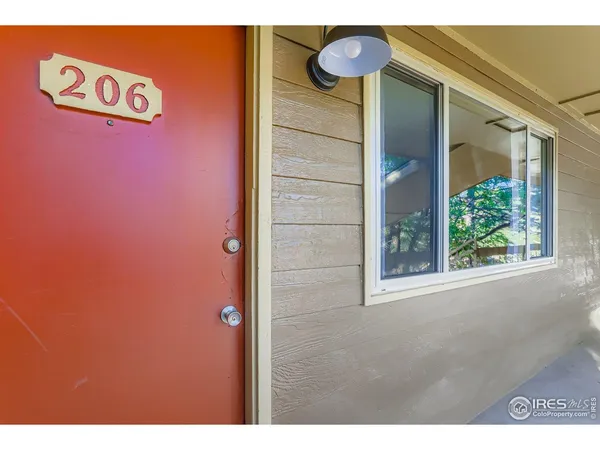 a view of a door and an outdoor space