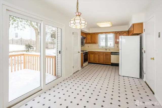 a view of a hallway with window