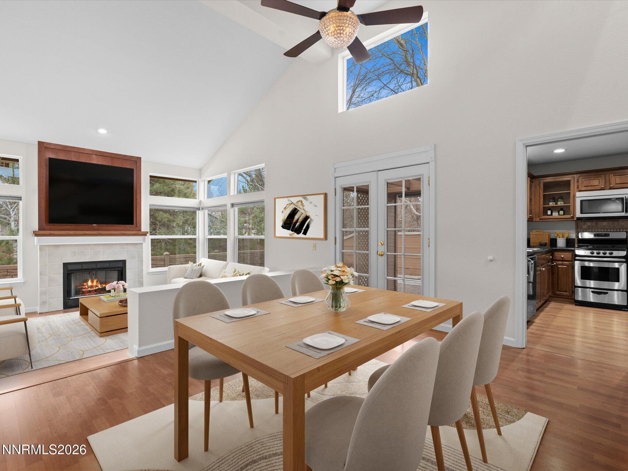 1280 Bridlewood Way Reno, NV 89509 - Photo 9 of 57 a view of a dining room with furniture window and wooden floor