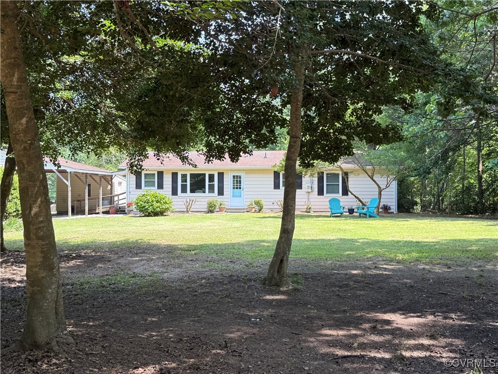 616 Long Point Lane Topping, VA 23169 - Photo 1 of 36 Front view of property with over sized carport