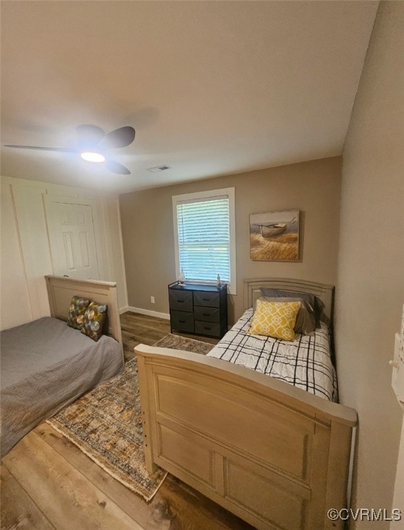 616 Long Point Lane Topping, VA 23169 - Photo 25 of 36 Bedroom featuring LVP floors and a ceiling fan