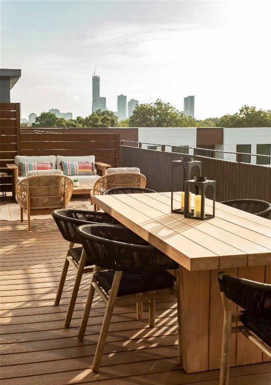 2209 South 1st Street, Unit 408 Austin, TX 78704 - Photo 28 of 28 a view of a terrace with seating area