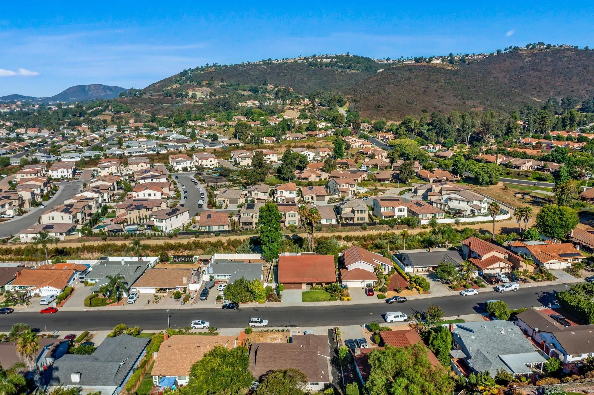 1983 David Drive Escondido, CA 92026 - Photo 52 of 55 an aerial view of residential building and trees