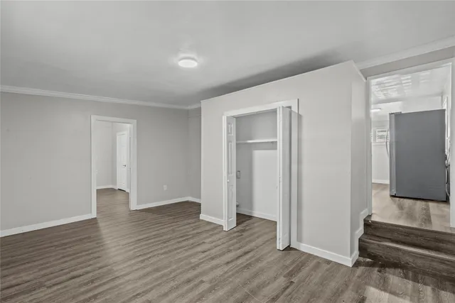 a close view of closet