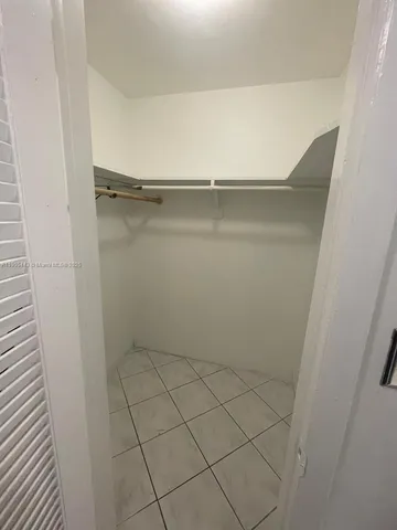 a close view of a closet