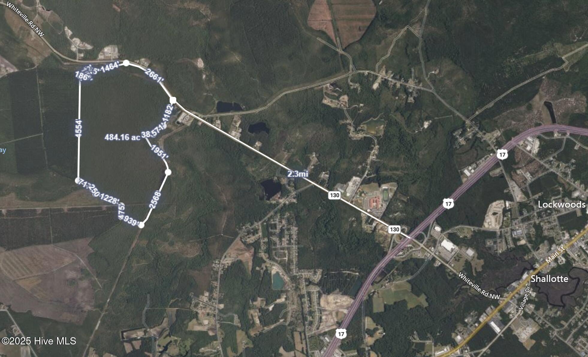 483.10 Whiteville Road Northwest Shallotte, NC 28470 - Photo 2 of 10 Acres and Distance to Hwy17