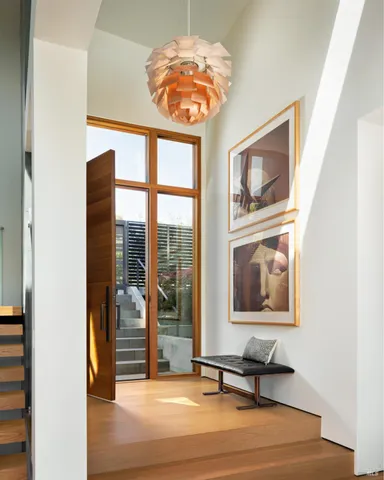 a view of sitting area with furniture