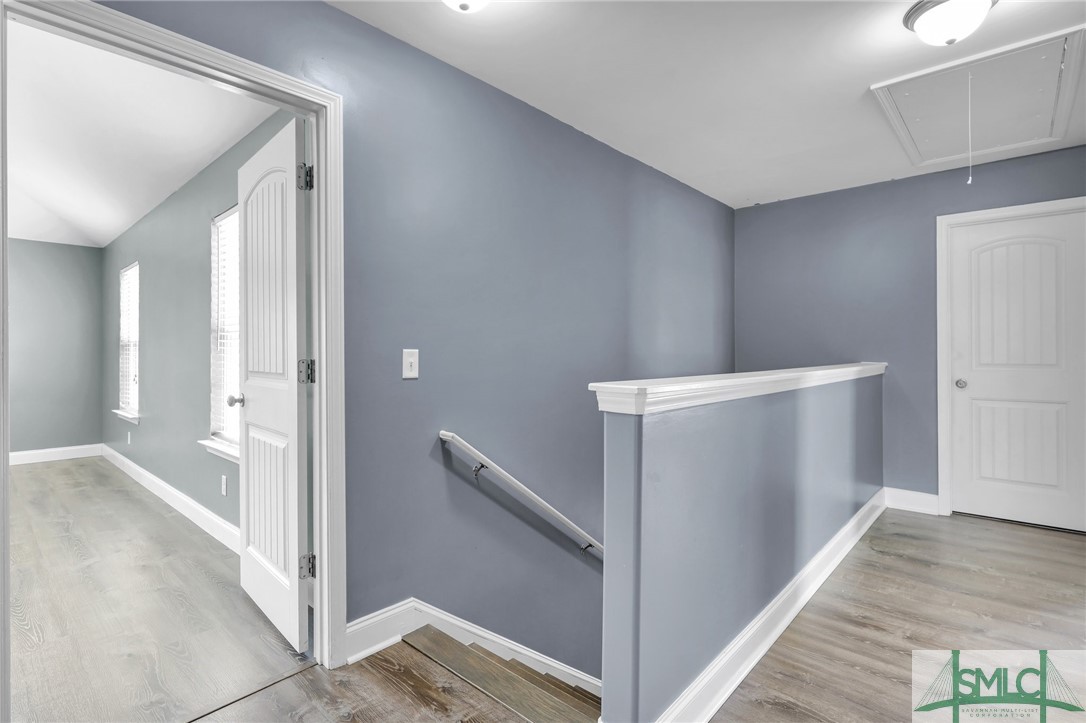 104 Laurel Lane Guyton, GA 31312 - Photo 19 of 47 View of the stairwell (note the wood treads) looki
