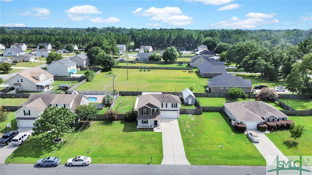 104 Laurel Lane Guyton, GA 31312 - Photo 42 of 47 Aerial view of the propety and neighborhood.