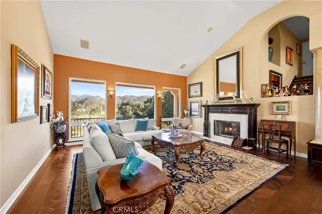 a view of a chairs and table in the patio