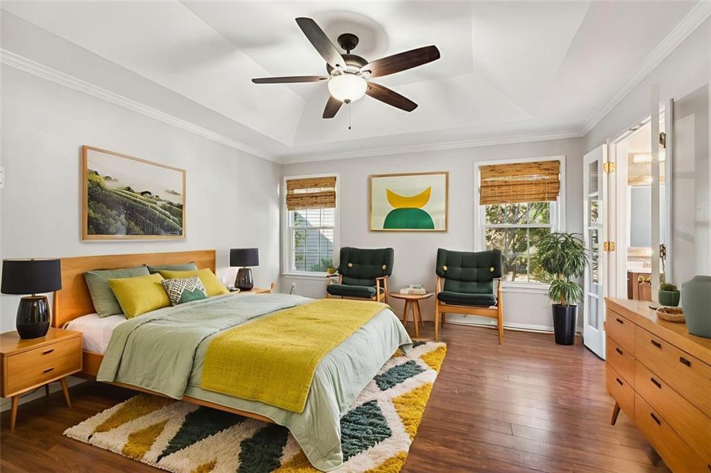 2470 Jakin Way Suwanee, GA 30024 - Photo 23 of 64 a bed room with bed and windows