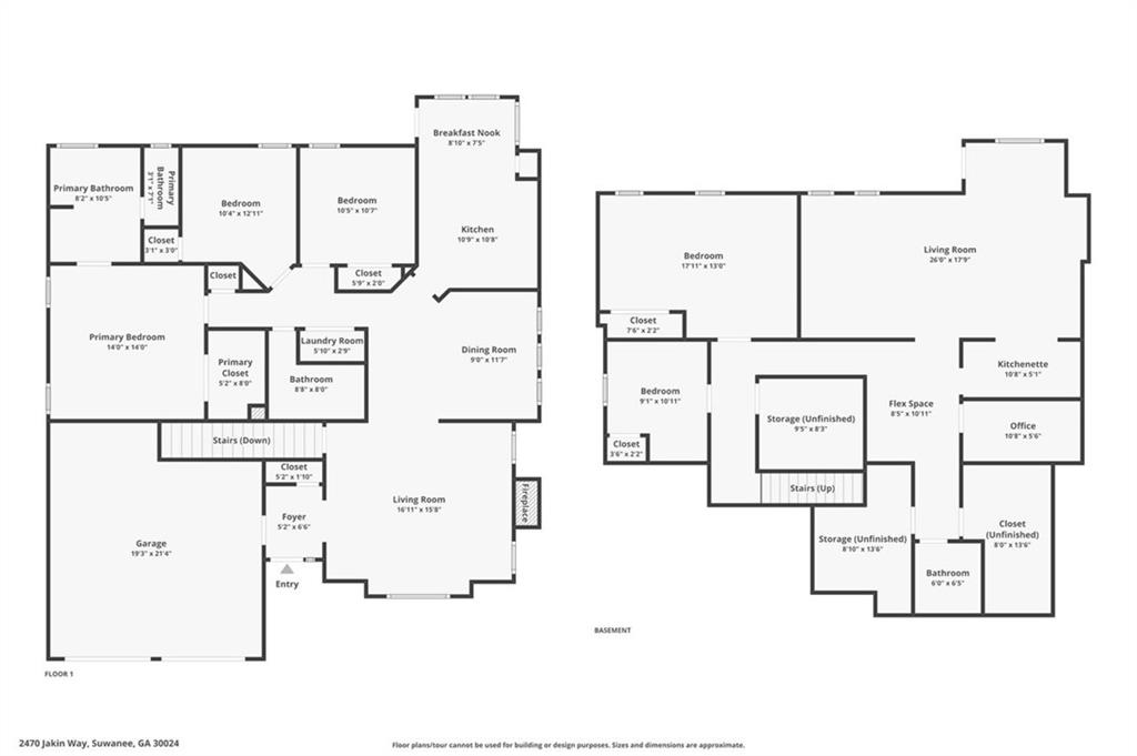 2470 Jakin Way Suwanee, GA 30024 - Photo 64 of 64 a black and white photo of a living room