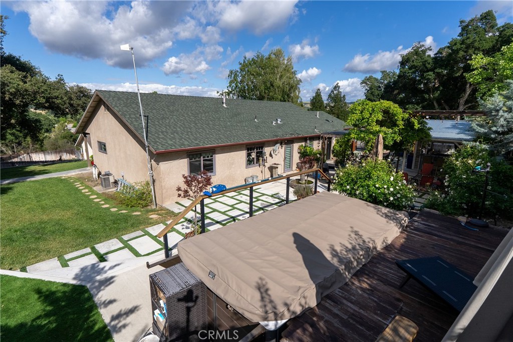 4010 Traffic Way Atascadero, CA 93422 - Photo 8 of 56 Bird’s-eye view of the backyard and swim spa