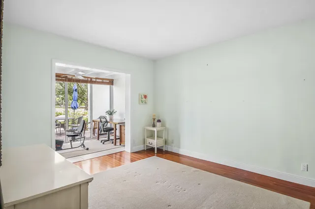 wooden floor in a room