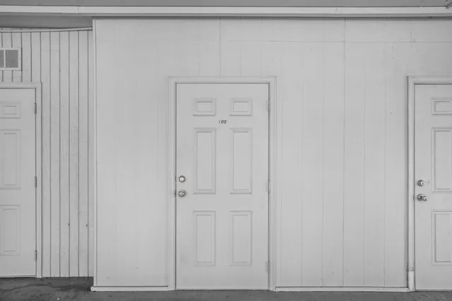 a view of front door