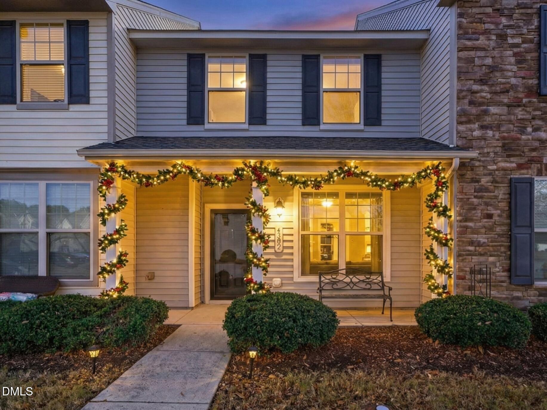 a front view of a house