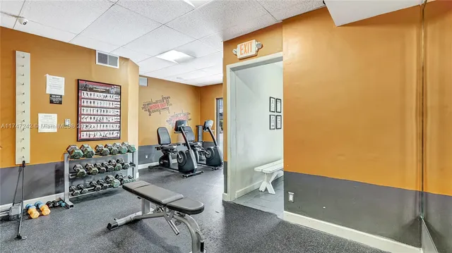 a view of a room with workspace