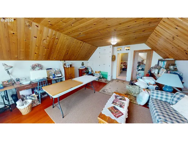 a outdoor living space with furniture and a view