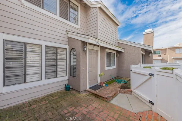 a backyard of a house