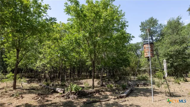 an empty room with wooden floor chandelier fan and windows