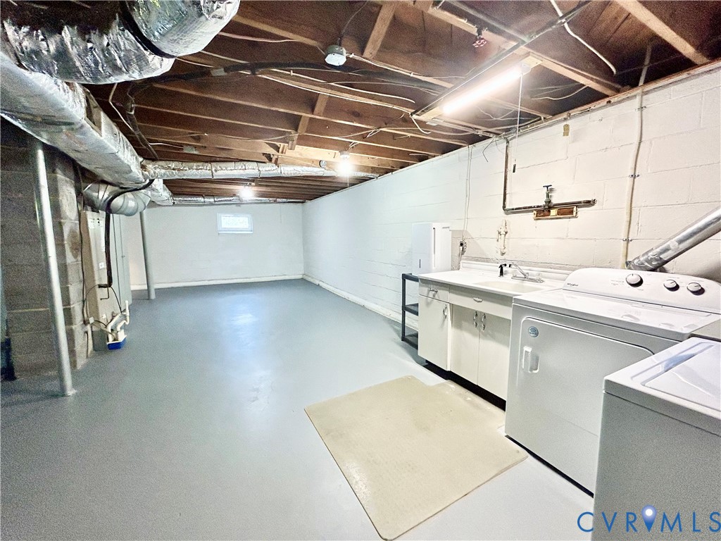 411 Hillcrest Avenue Colonial Heights, VA 23834 - Photo 30 of 33 a utility room with dryer and washer