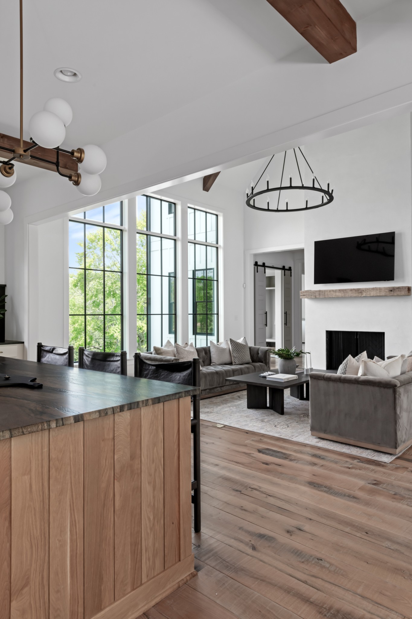 3551 Bailey Road Franklin, TN 37064 - Photo 24 of 52 a living room with furniture large window and wooden floor