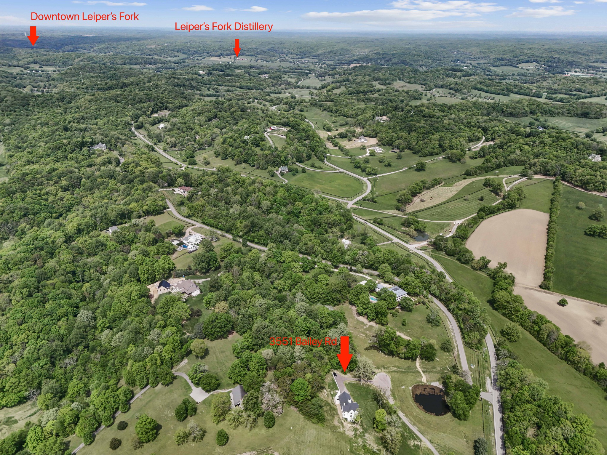 3551 Bailey Road Franklin, TN 37064 - Photo 50 of 52 a view of a bird of a building