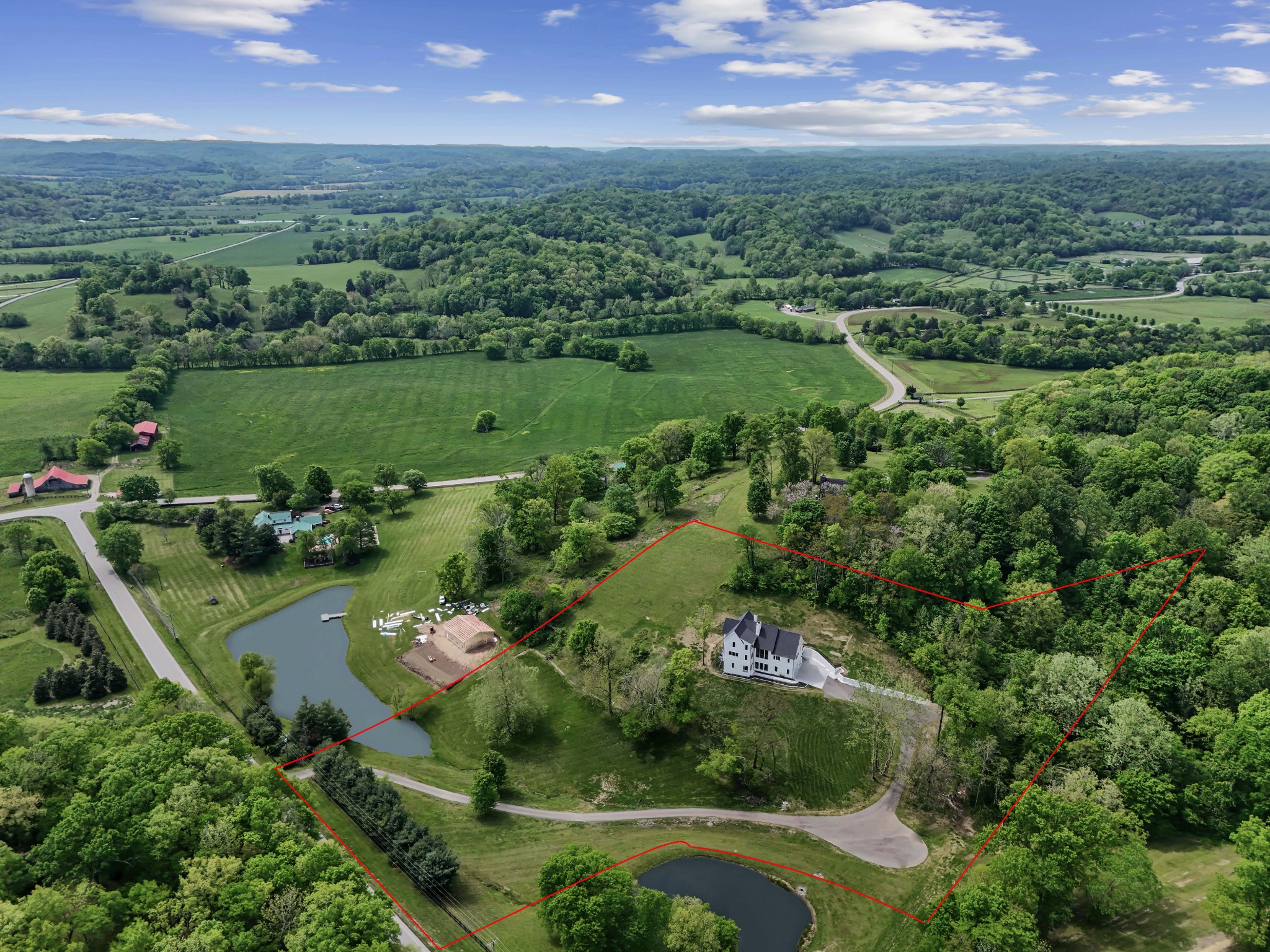 3551 Bailey Road Franklin, TN 37064 - Photo 51 of 52 an aerial view of a houses with outdoor space and city view