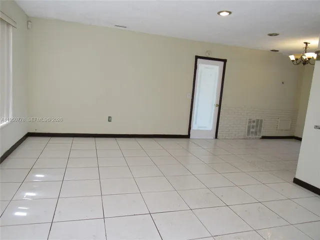 a view of an empty room