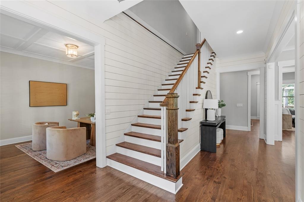 2736 Pangborn Road Decatur, GA 30033 - Photo 3 of 47 a view of a room with wooden floor and stairs