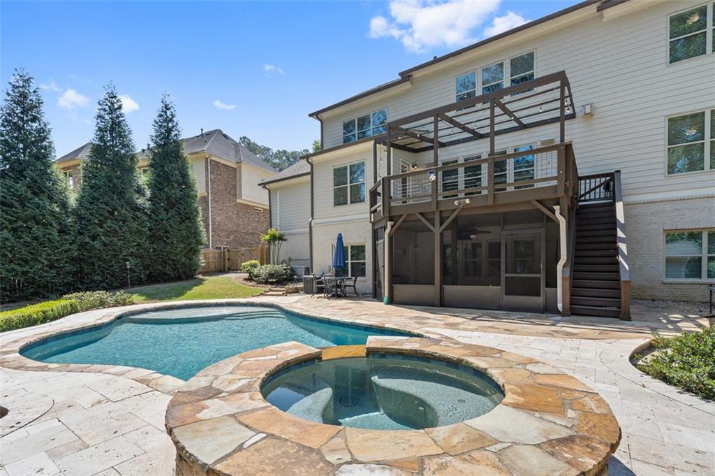 2736 Pangborn Road Decatur, GA 30033 - Photo 40 of 47 a view of outdoor space yard swimming pool and porch