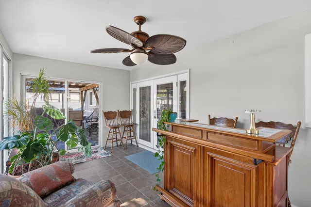 a view of house with a big yard